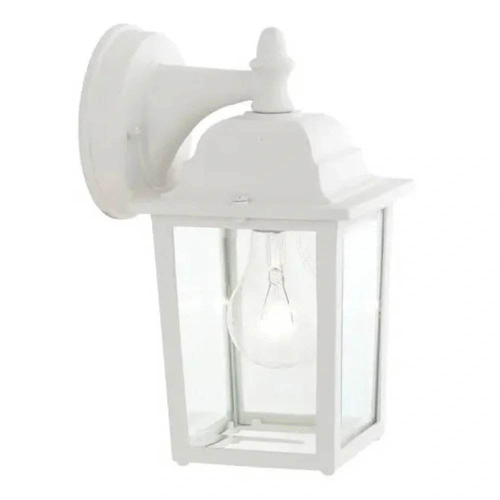 White Wall Mounted Outdoor Lantern